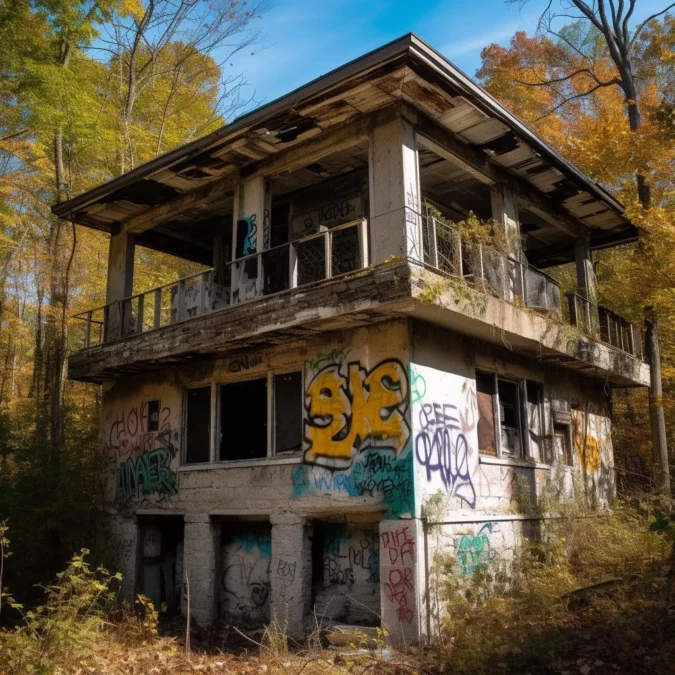 abandoned building