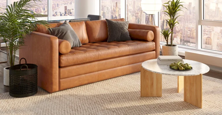 leather sleeper sofa