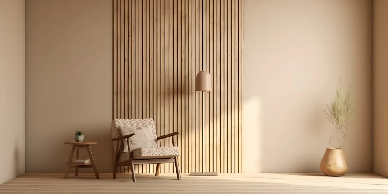 wood slat wall