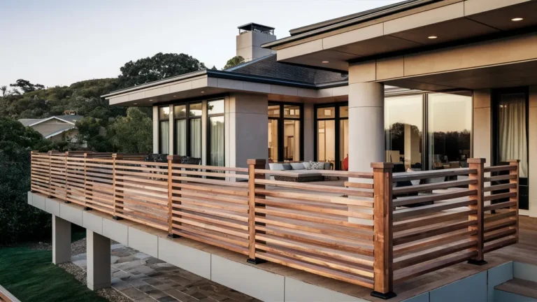 horizontal deck railing ideas